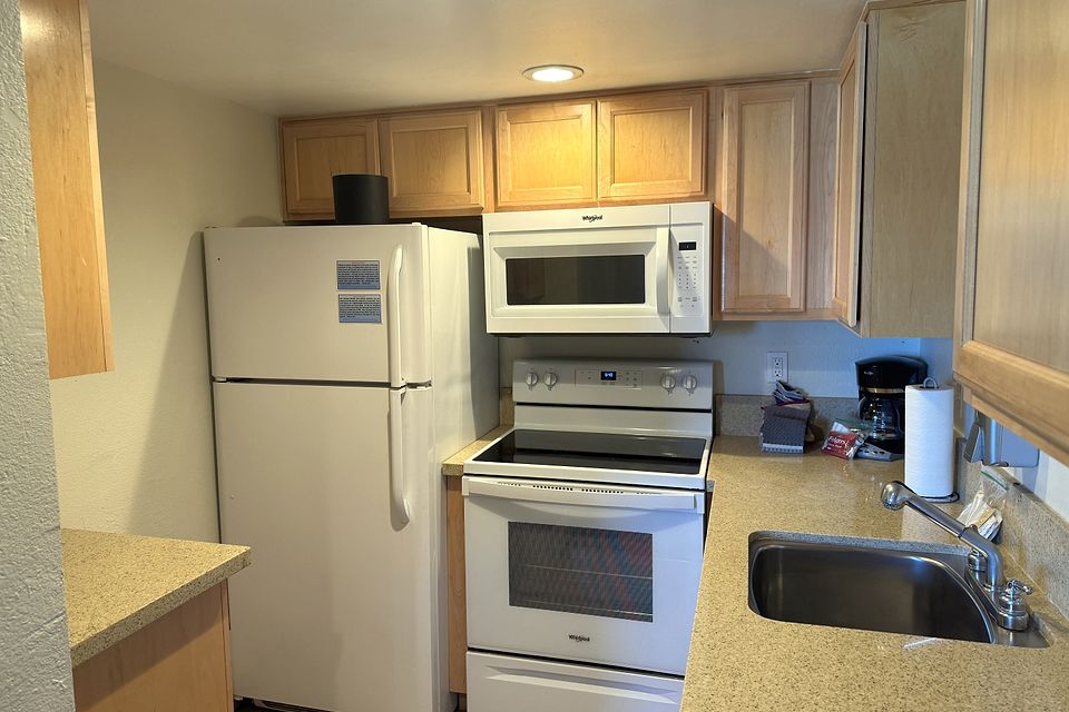 Kitchen, Unit K at the Beachcomber Inn